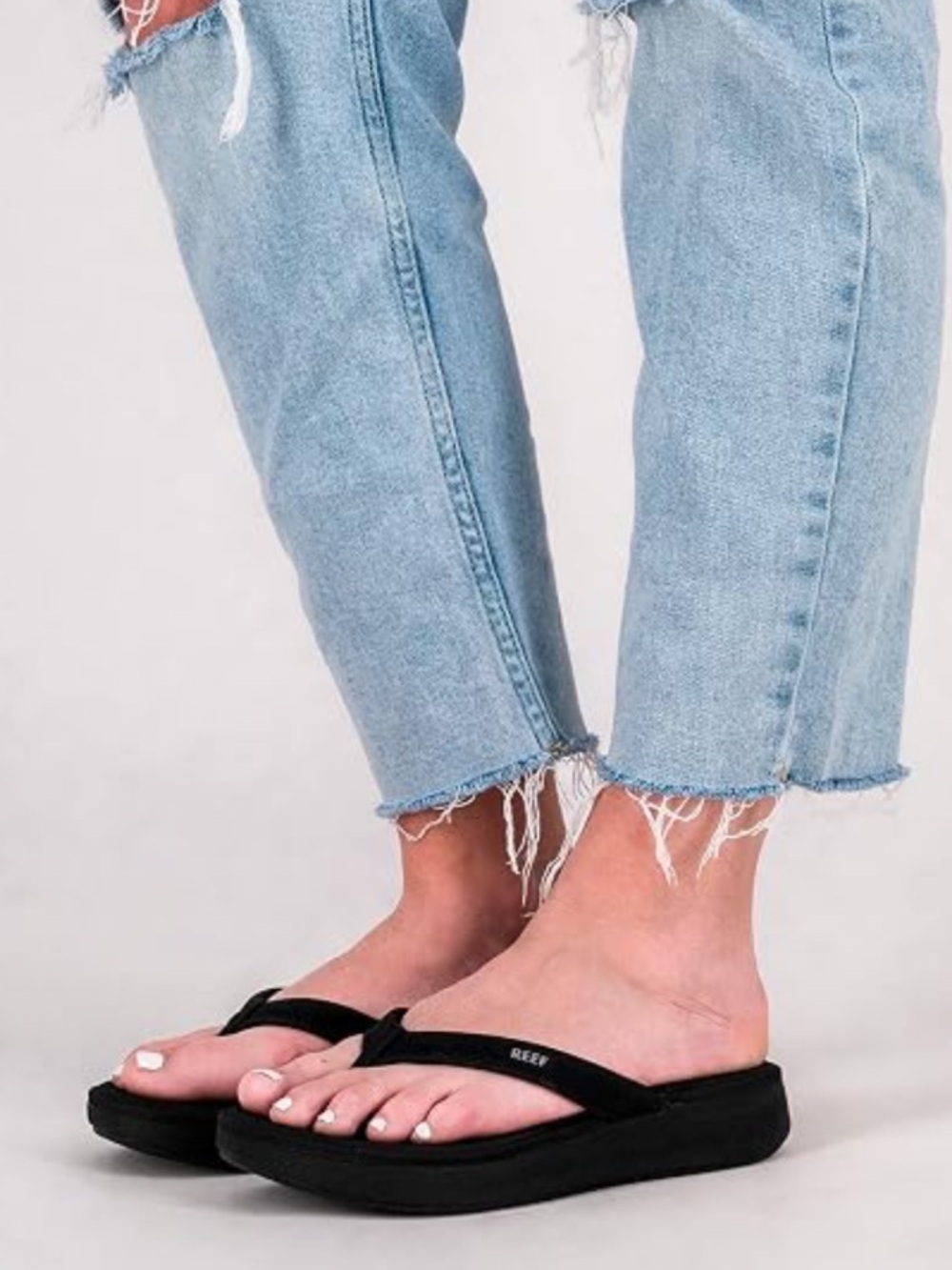 Reef Black Women's Soft Sole Flip Flops